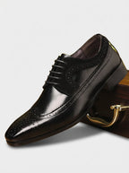 Wingtip Brogue Leather Oxford Shoes