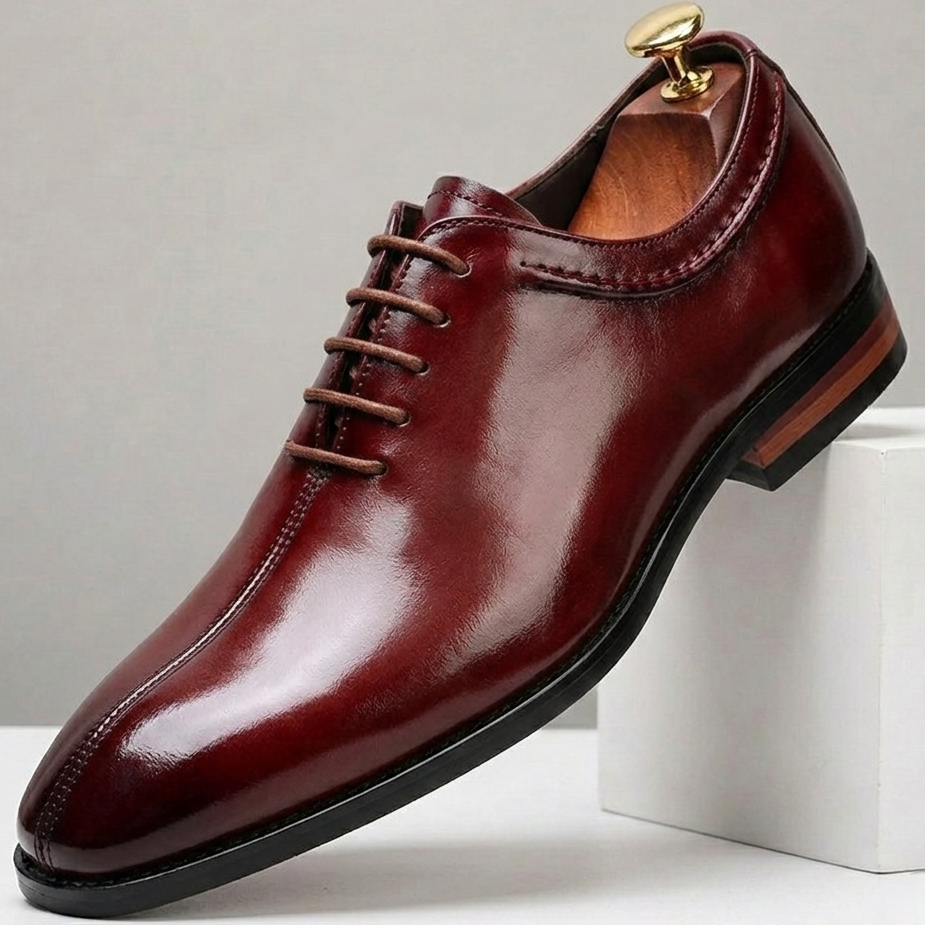 Polished Leather Derby Shoes