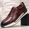 Padded Full-Grain Leather Sneaker