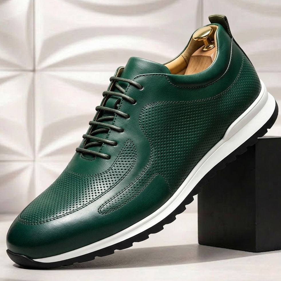 Full-Grain Leather Comfort Sneakers