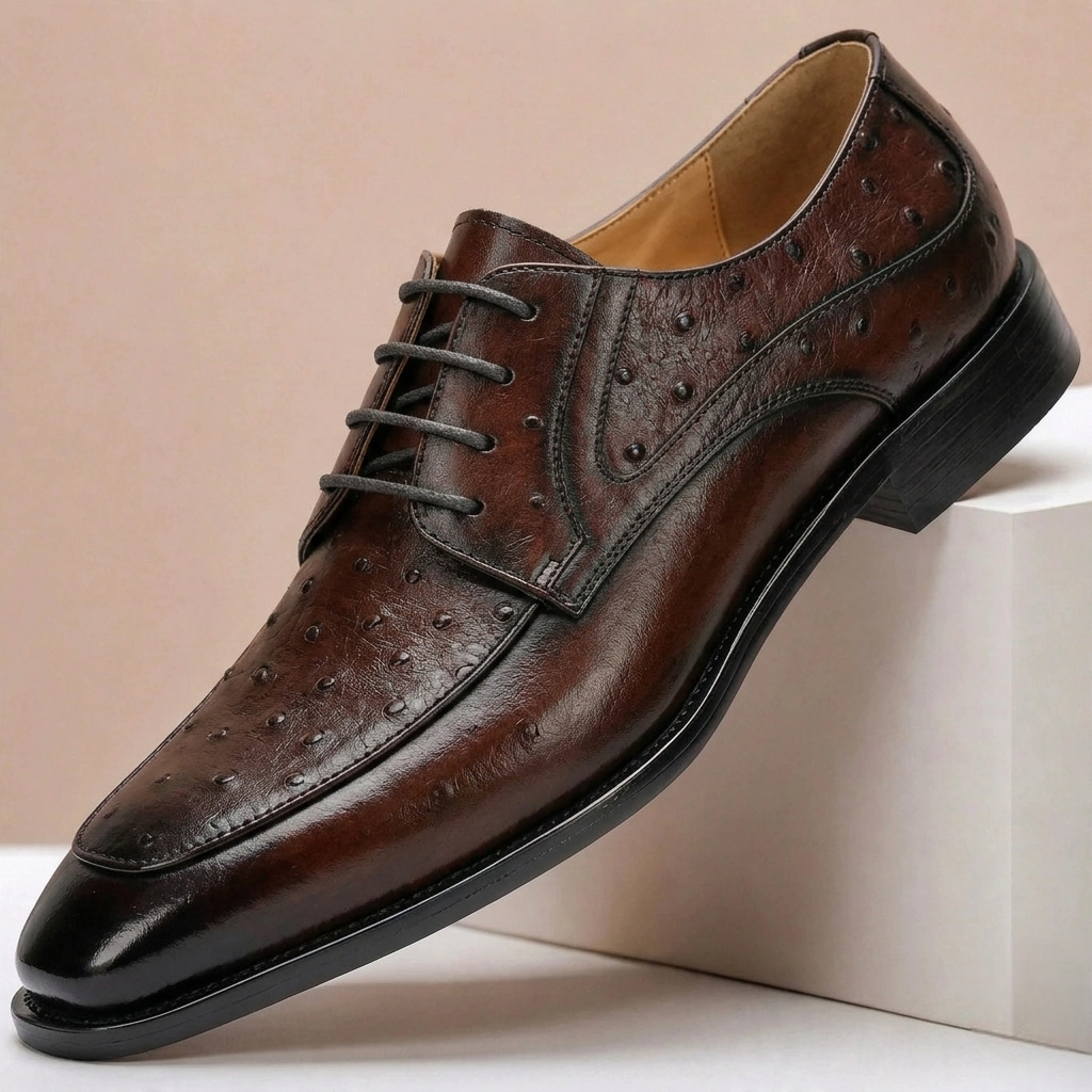 Full-Grain Leather Derby Shoes