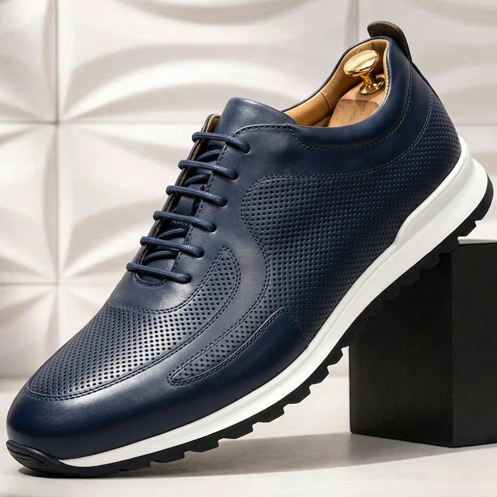 Full-Grain Leather Comfort Sneakers