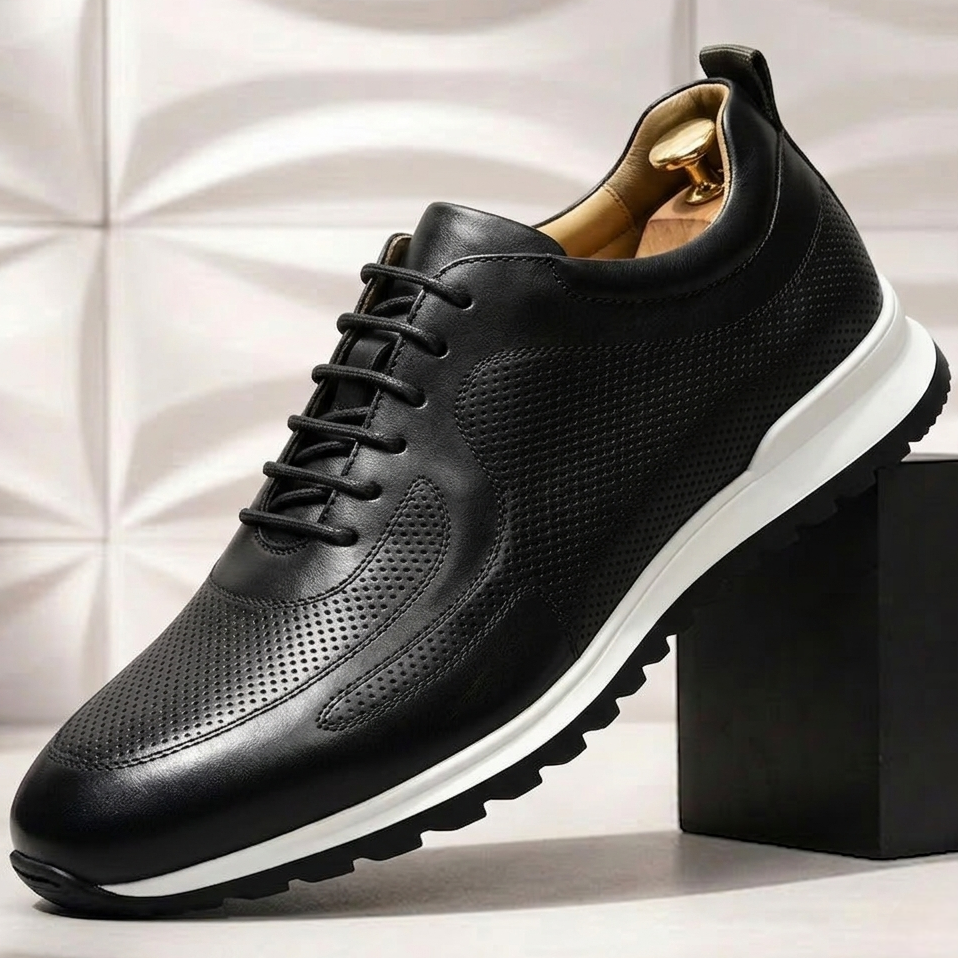 Full-Grain Leather Comfort Sneakers