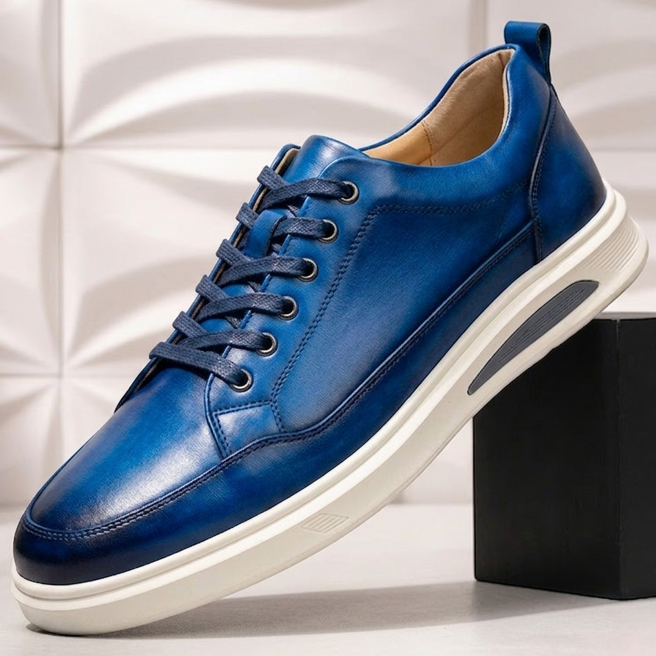 Bold Colour Handmade Leather Sneaker