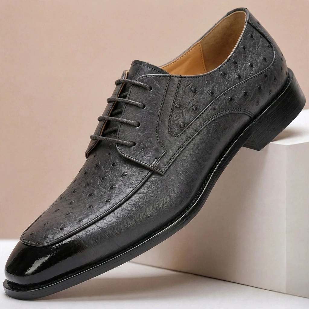 Full-Grain Leather Derby Shoes