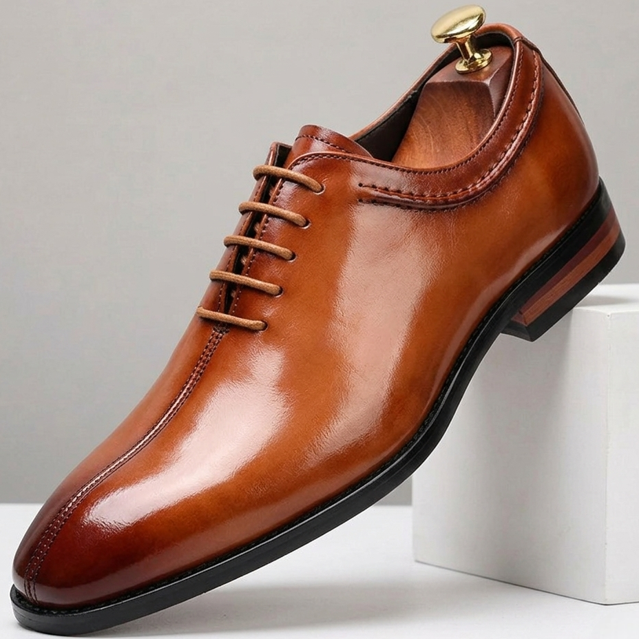 Polished Leather Derby Shoes