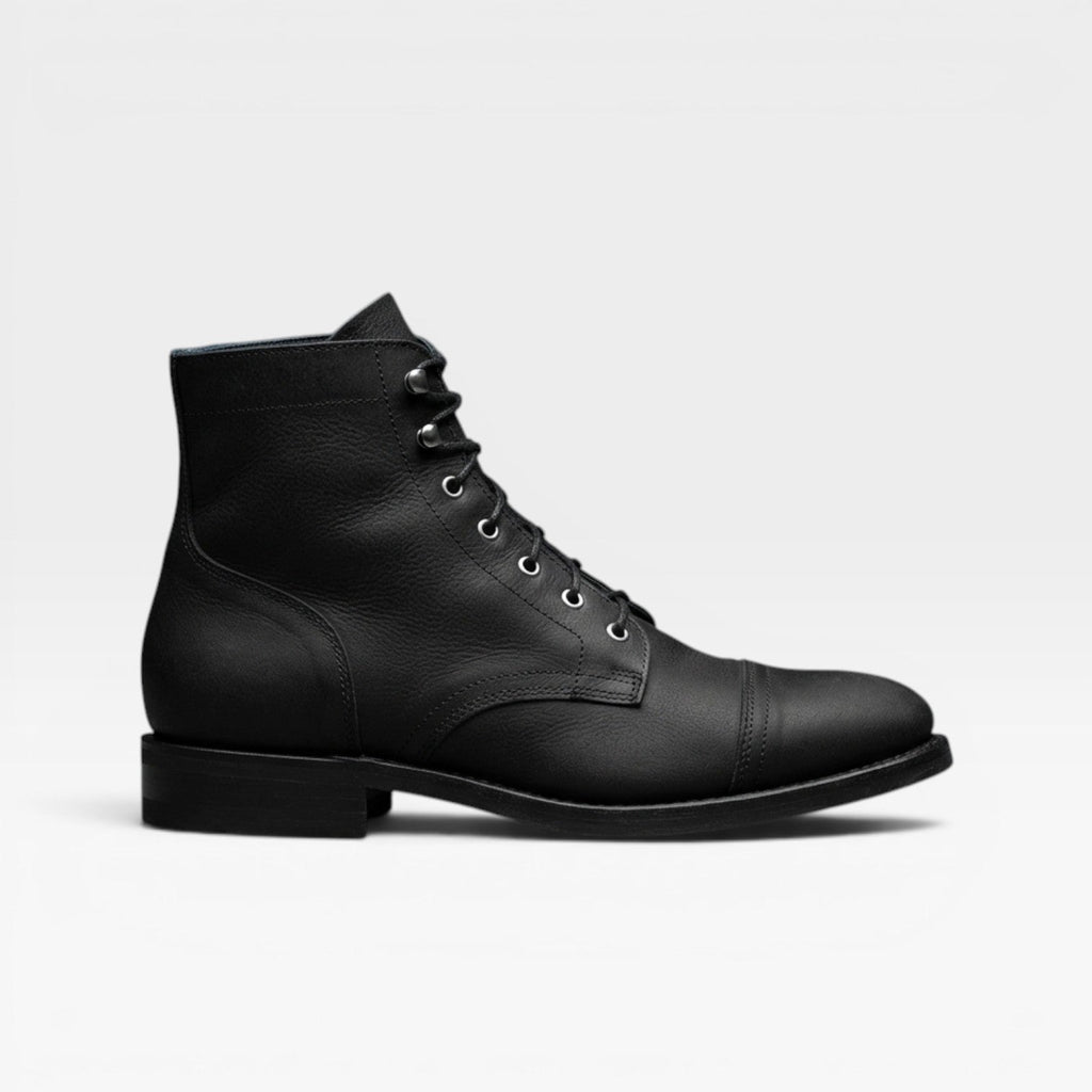 Patina Leather Ankle Boots