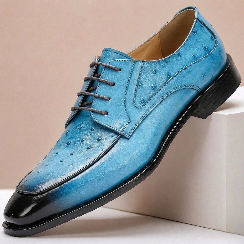 Full-Grain Leather Derby Shoes