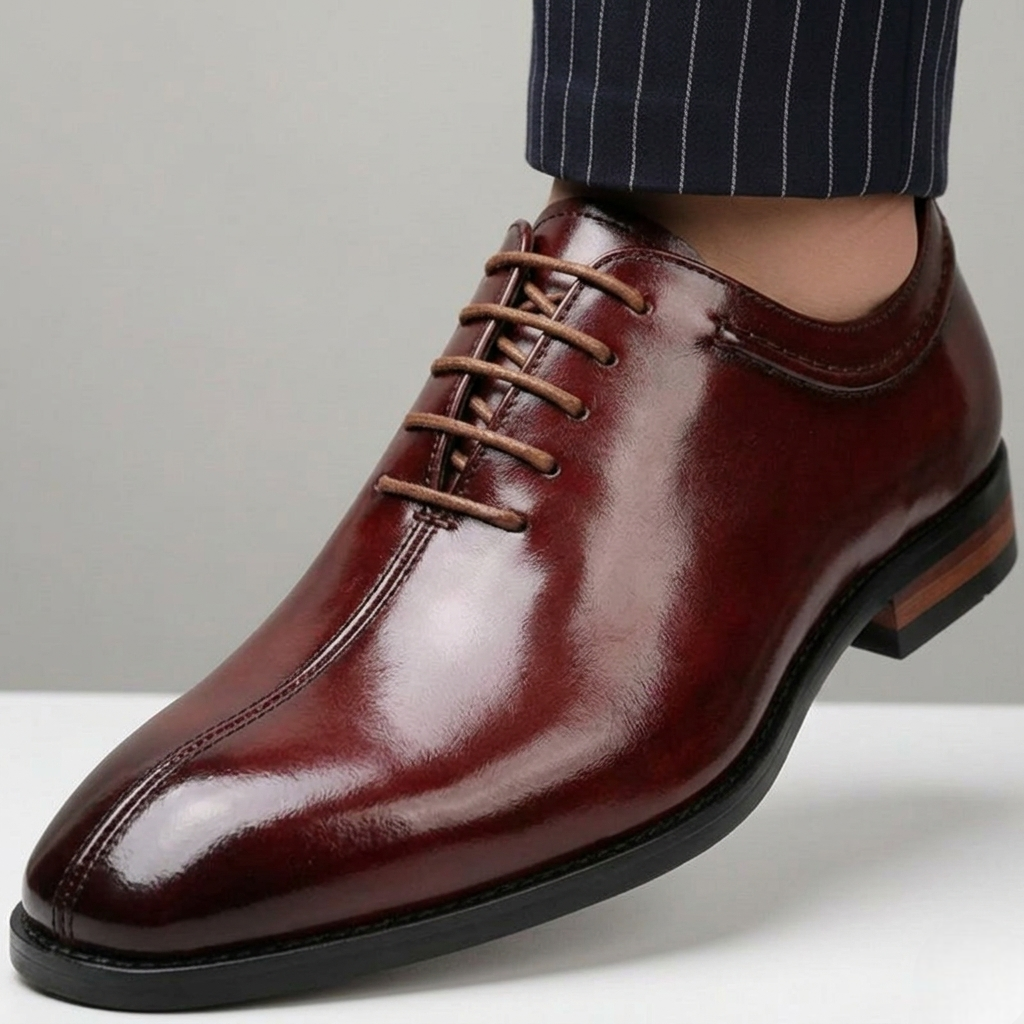 Polished Leather Derby Shoes