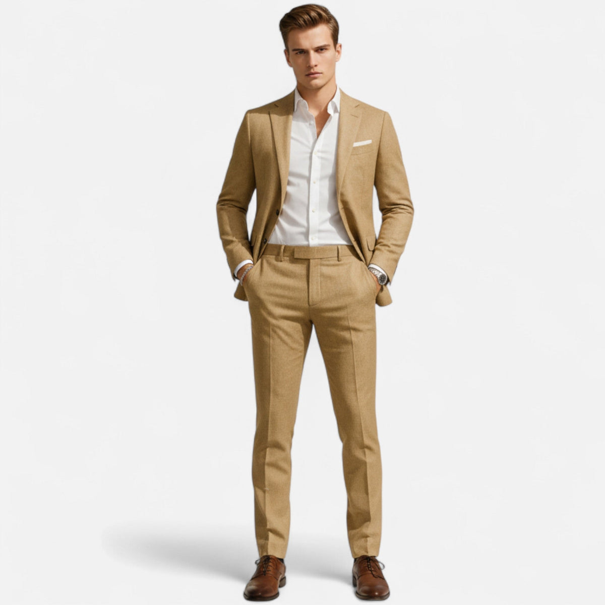 Classic Linen Two-Piece Suit