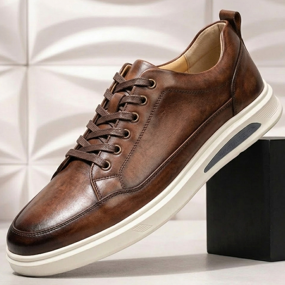 Bold Colour Handmade Leather Sneaker