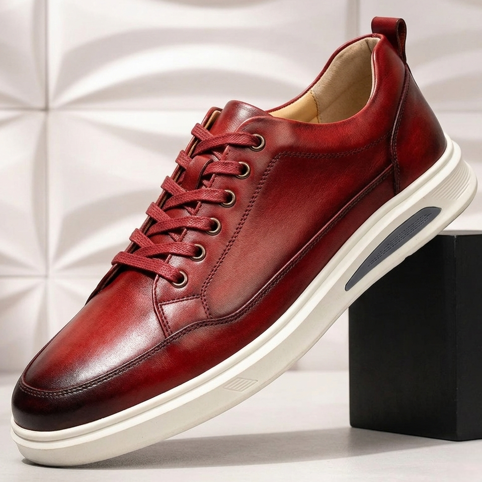 Bold Colour Handmade Leather Sneaker