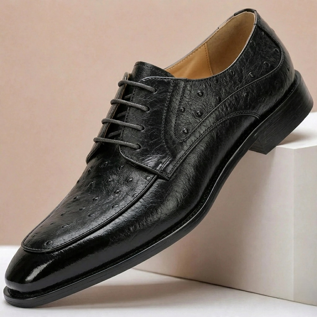 Full-Grain Leather Derby Shoes