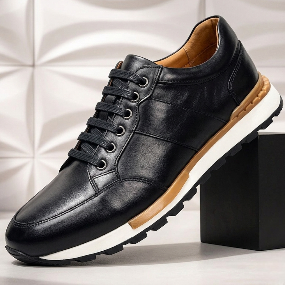 Full-Grain Leather Sneakers