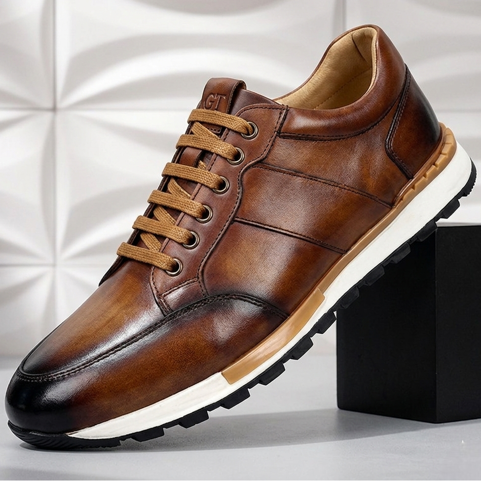 Full-Grain Leather Sneakers