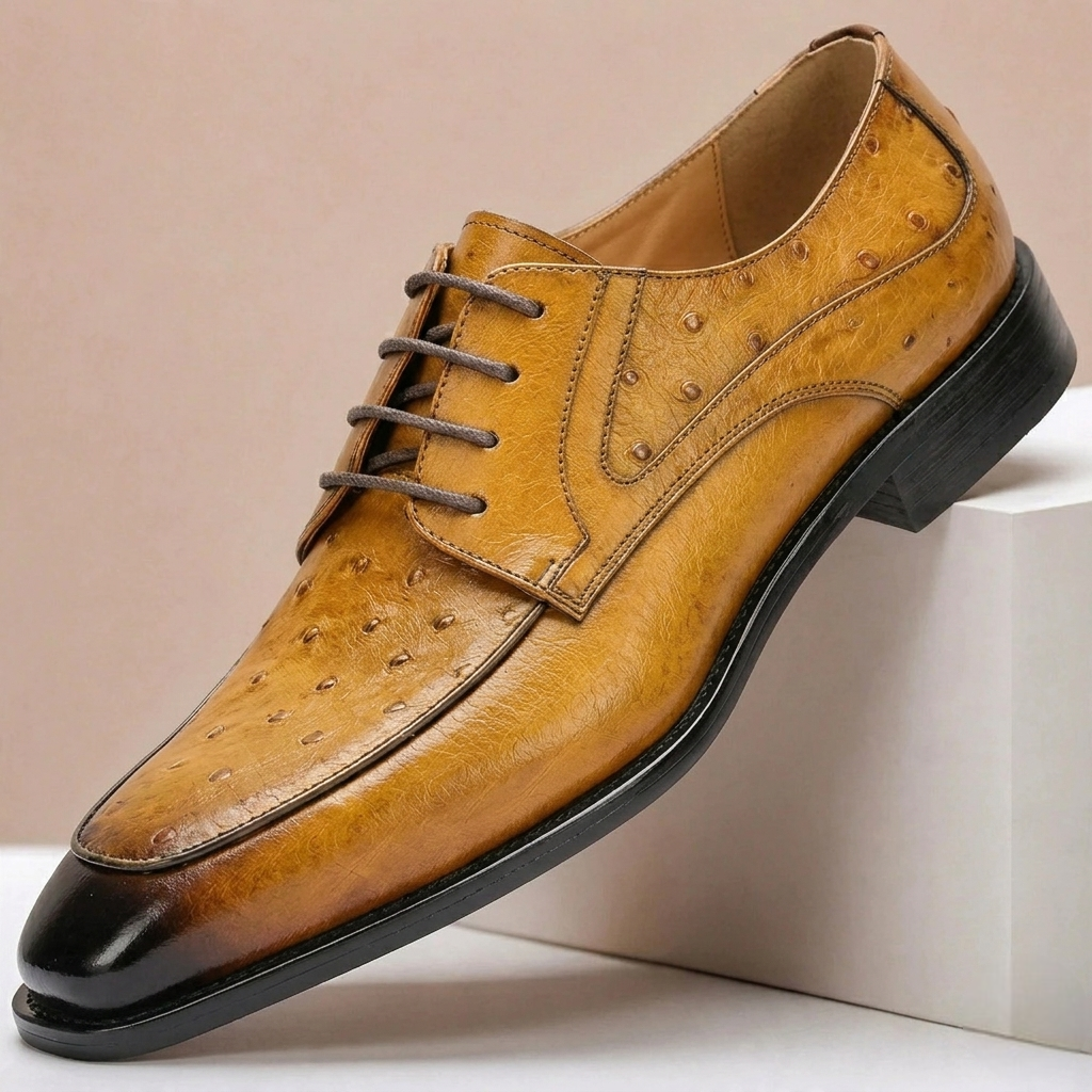 Full-Grain Leather Derby Shoes