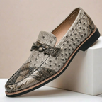 Dual-Tone Leather Slip-On Loafer