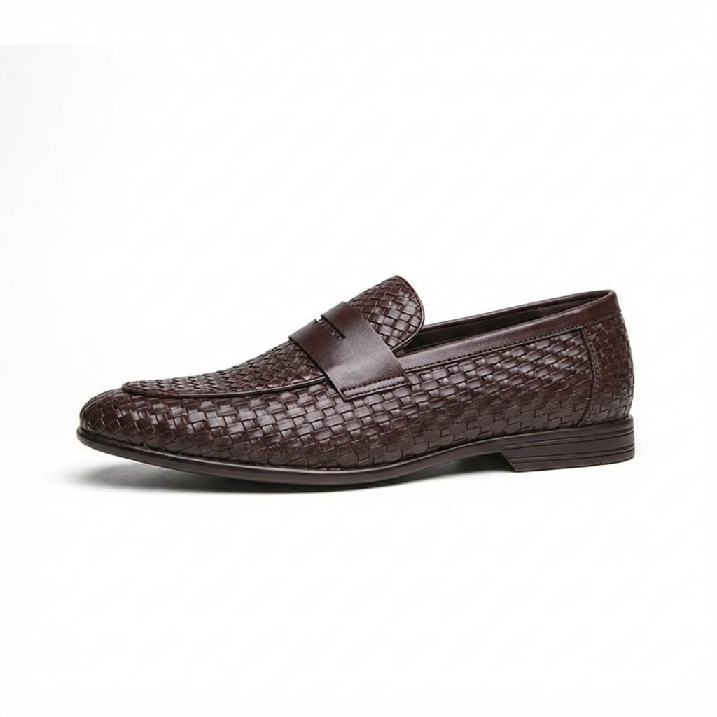 Hand-Woven Penny Loafers