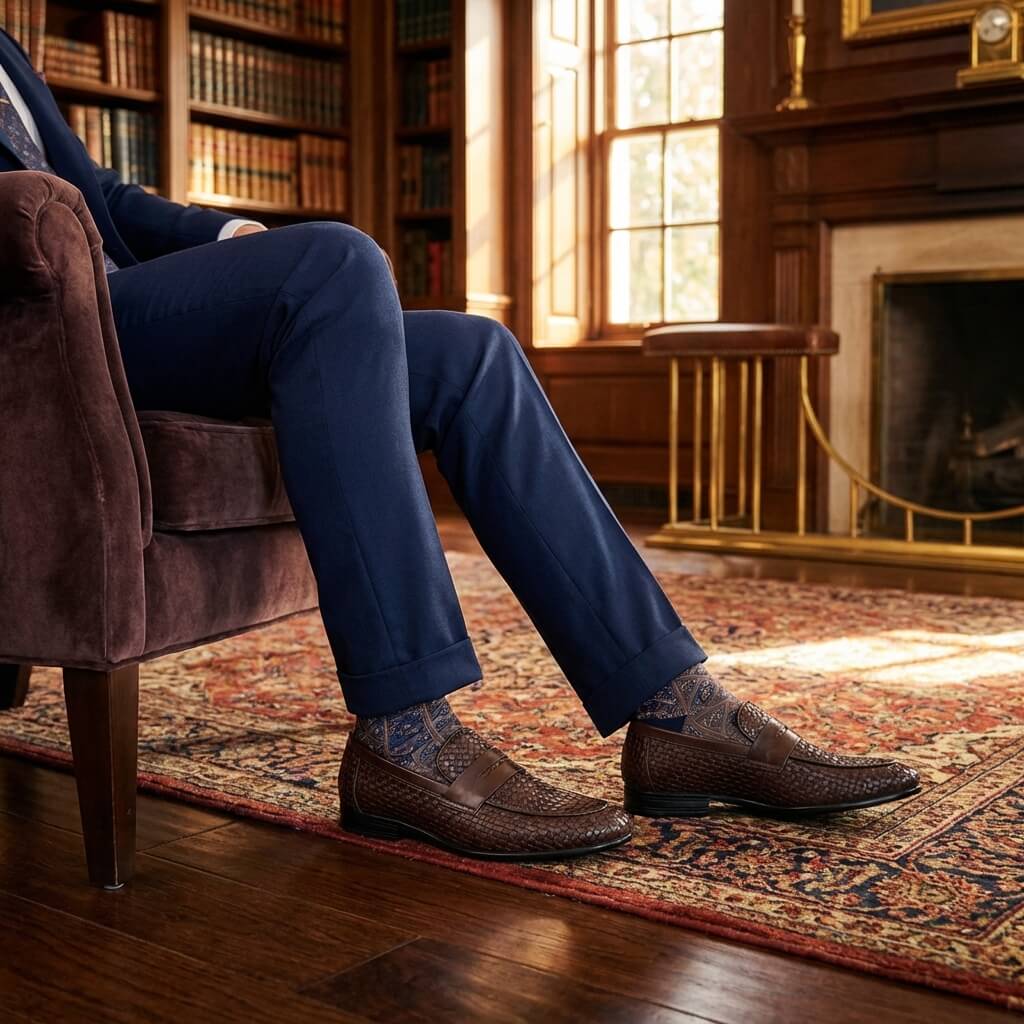 Hand-Woven Penny Loafers