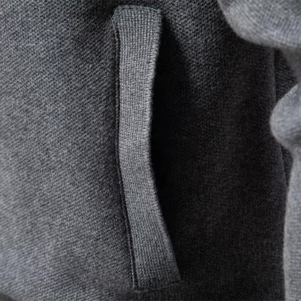 Zip-Up Cotton Knit Cardigan