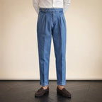 Organic Cotton Pleated Jeans
