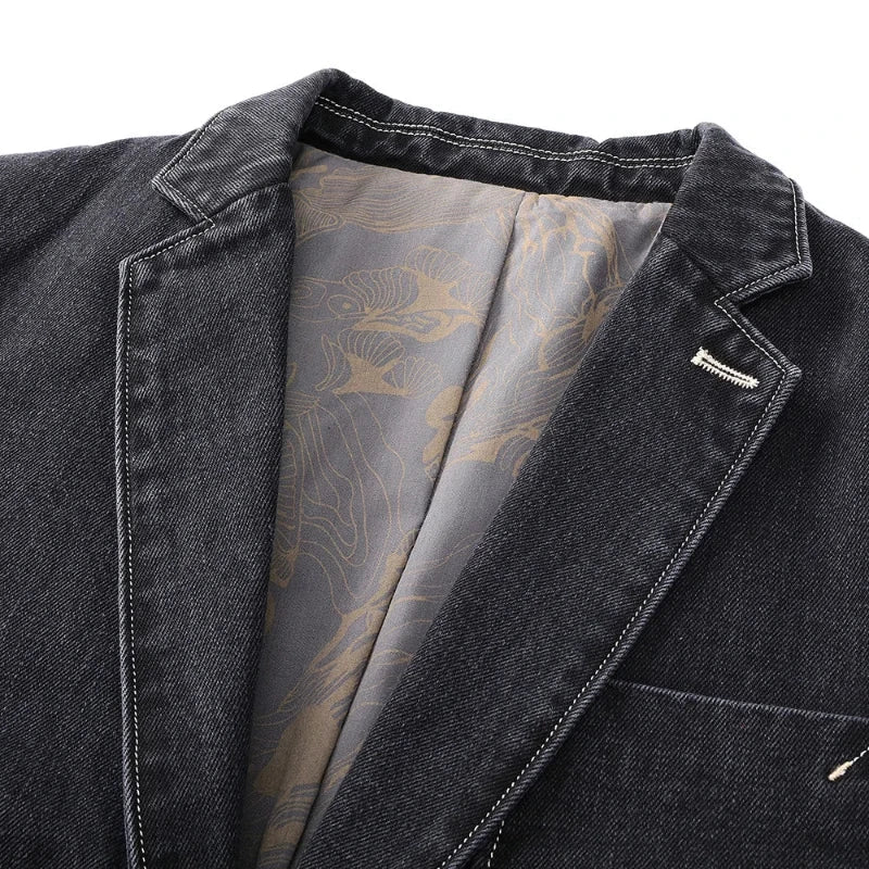 Tailored Denim Blazer