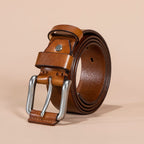 Full-Grain Leather Vintage Buckle Belt