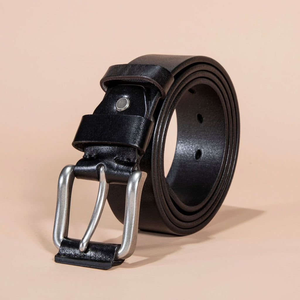 Full-Grain Leather Vintage Buckle Belt