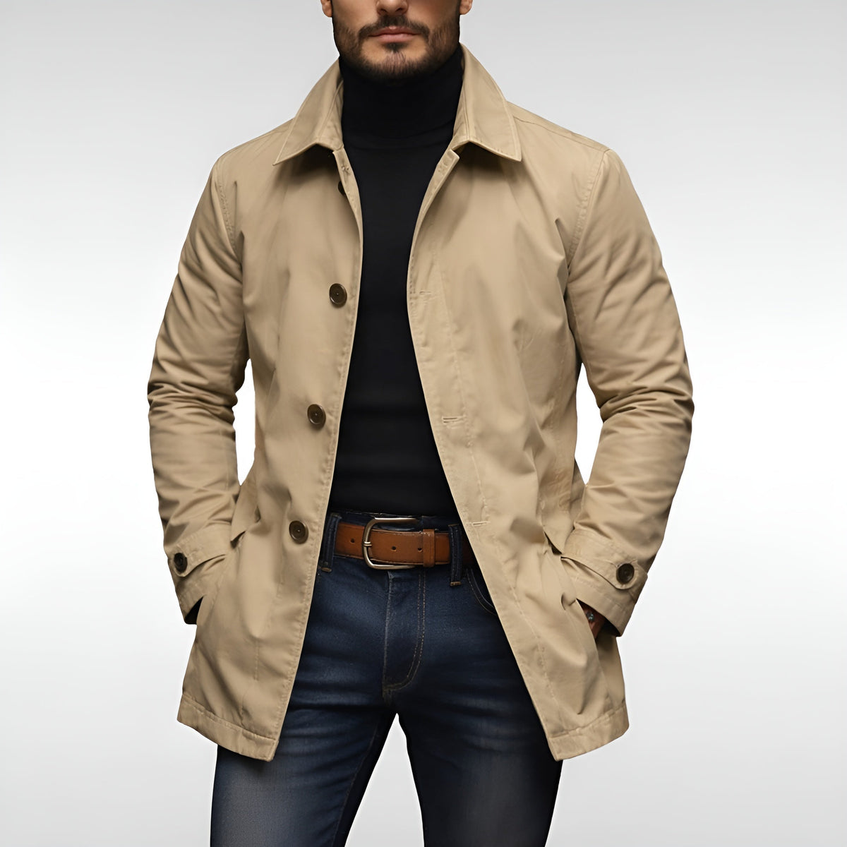 Clean-Cut Urban Winter Coat