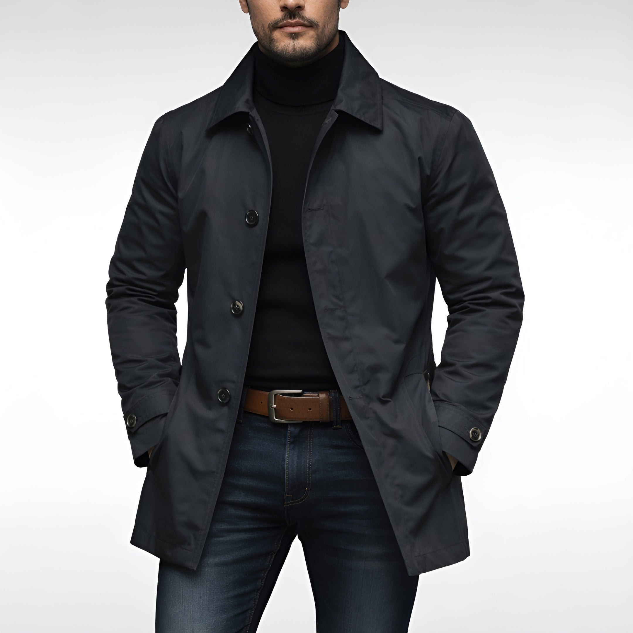 Clean-Cut Urban Winter Coat