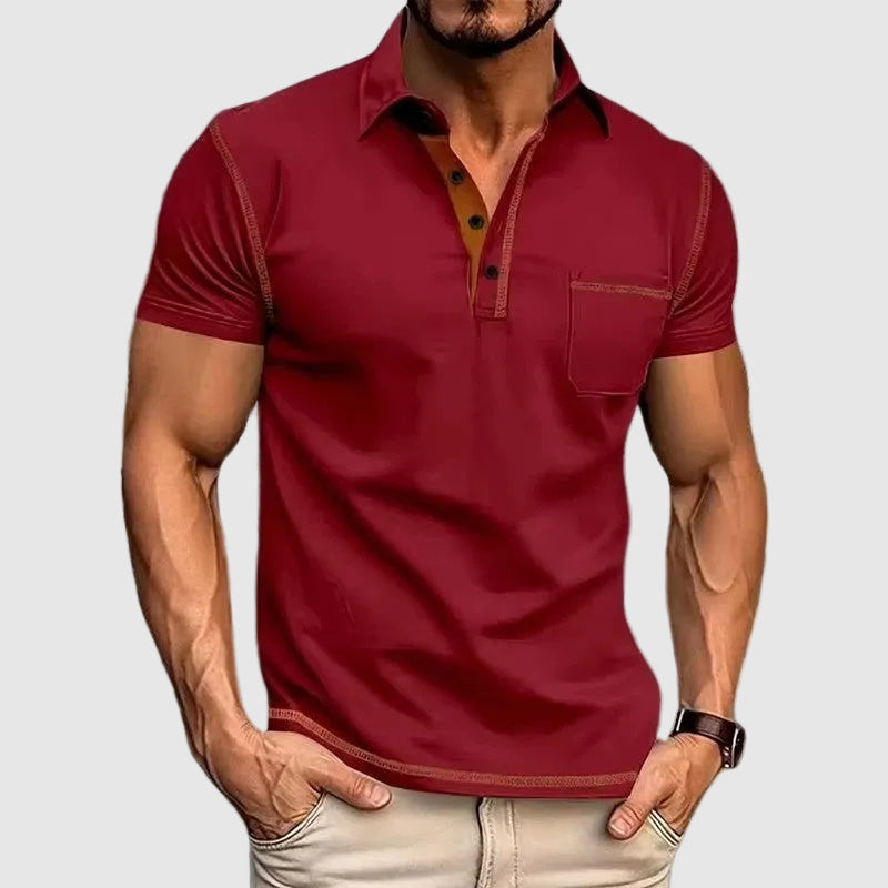 Contrast Trim Short Sleeve Polo