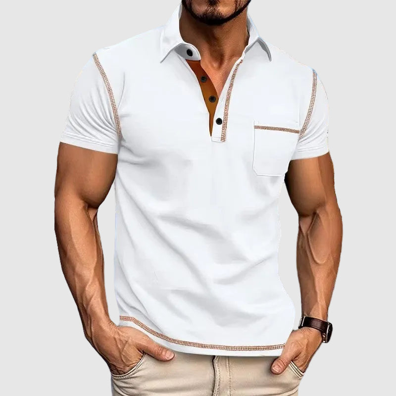 Contrast Trim Short Sleeve Polo