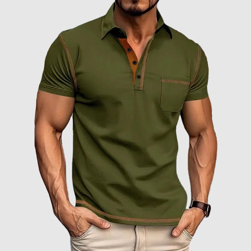 Contrast Trim Short Sleeve Polo