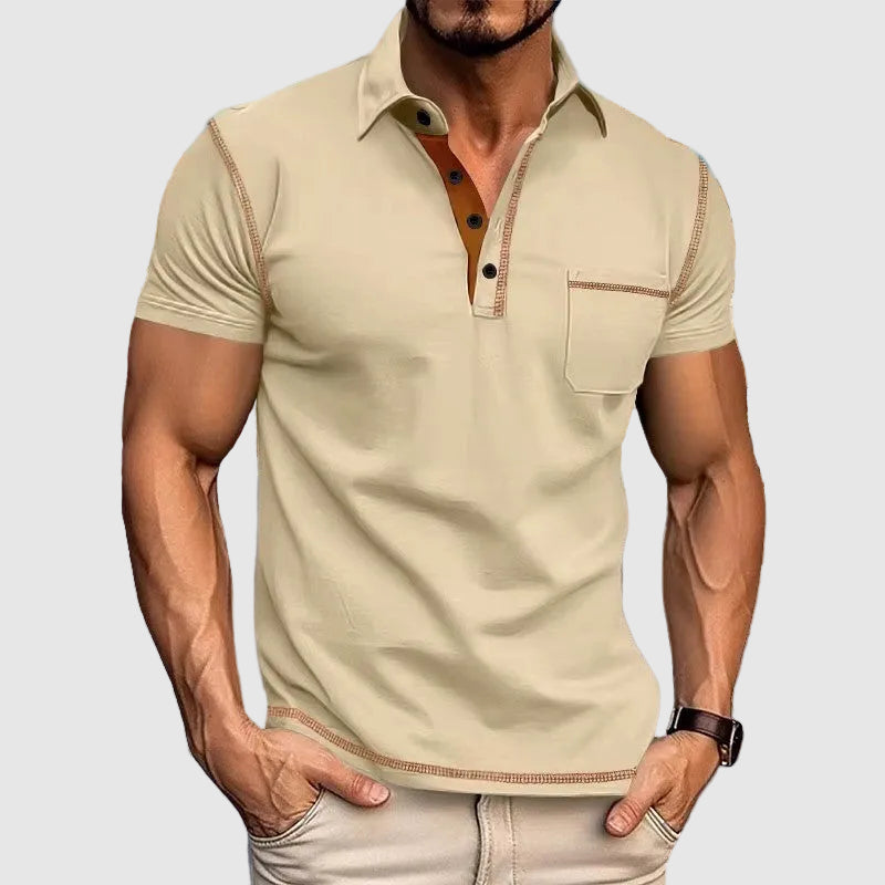 Contrast Trim Short Sleeve Polo