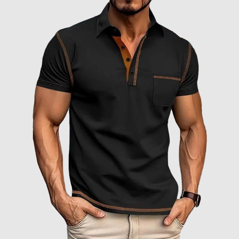 Contrast Trim Short Sleeve Polo