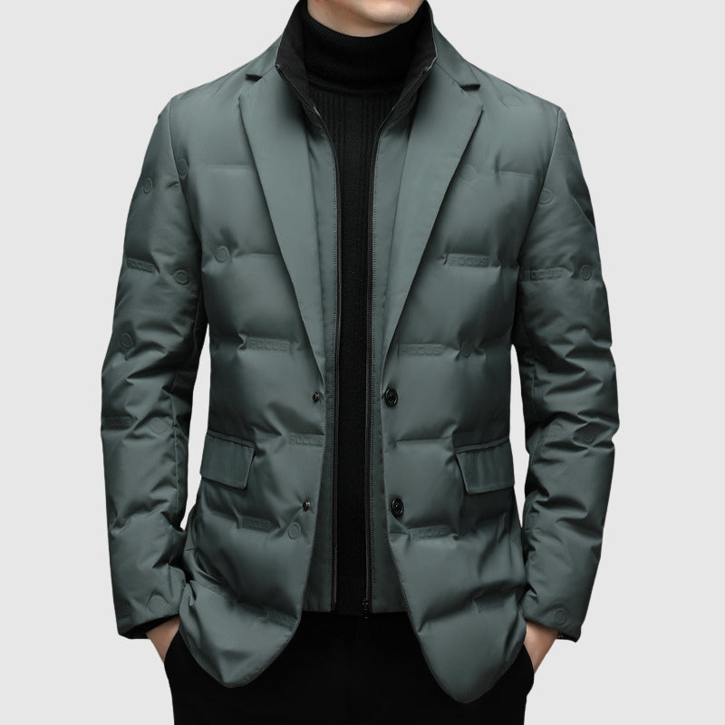 Slim Quilted Down Puffer Jacket