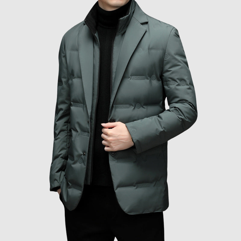 Slim Quilted Down Puffer Jacket