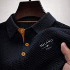Textured Collar Polo Shirt