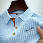 Textured Collar Polo Shirt