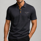 Textured Collar Polo Shirt