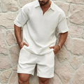 Half-Zip Polo and Shorts Set