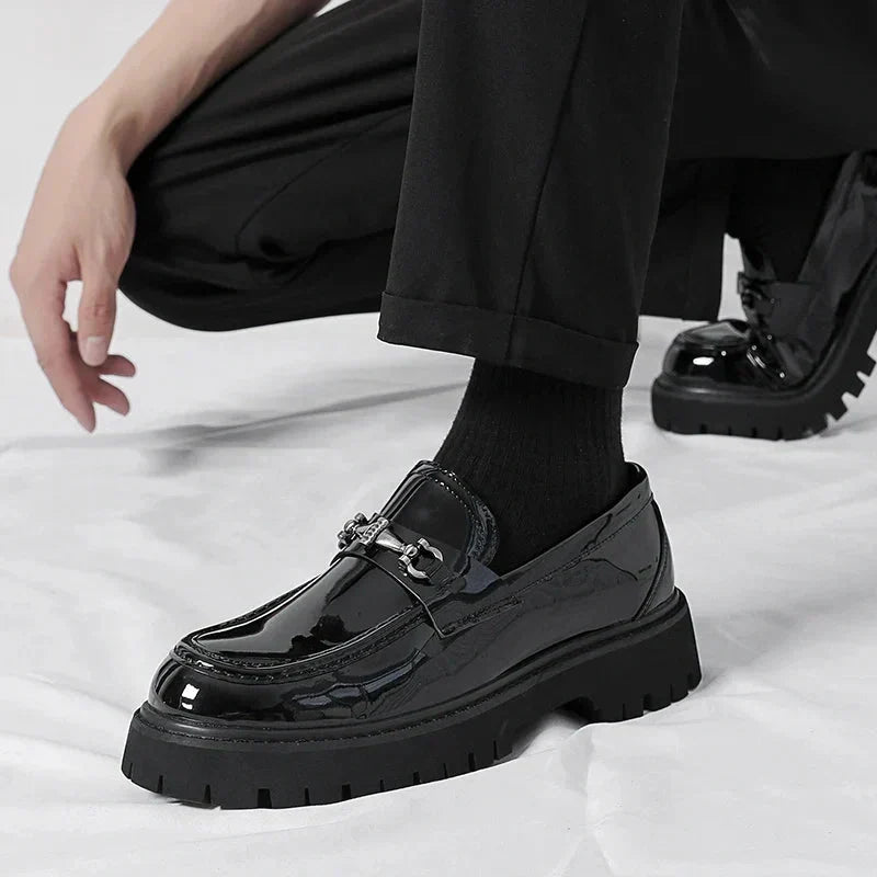 Men's Leather Lug Sole Loafers