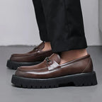 Men's Leather Lug Sole Loafers