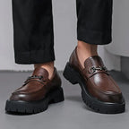 Men's Leather Lug Sole Loafers
