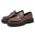 Men's Leather Lug Sole Loafers