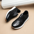 Hand-Stitched Leather Sneakers