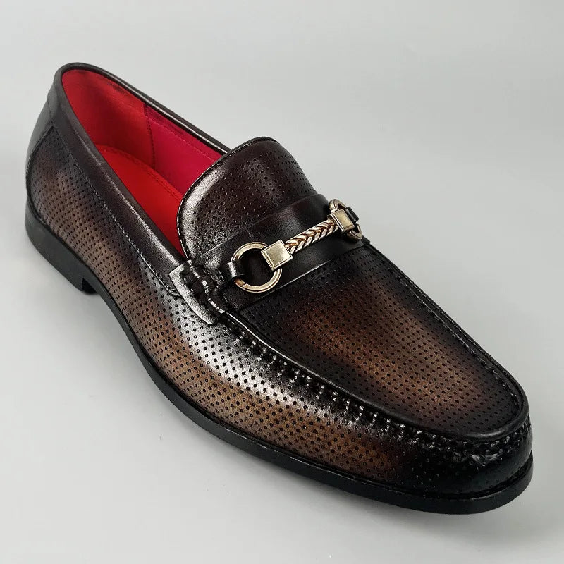 Breathable Perforated Loafers