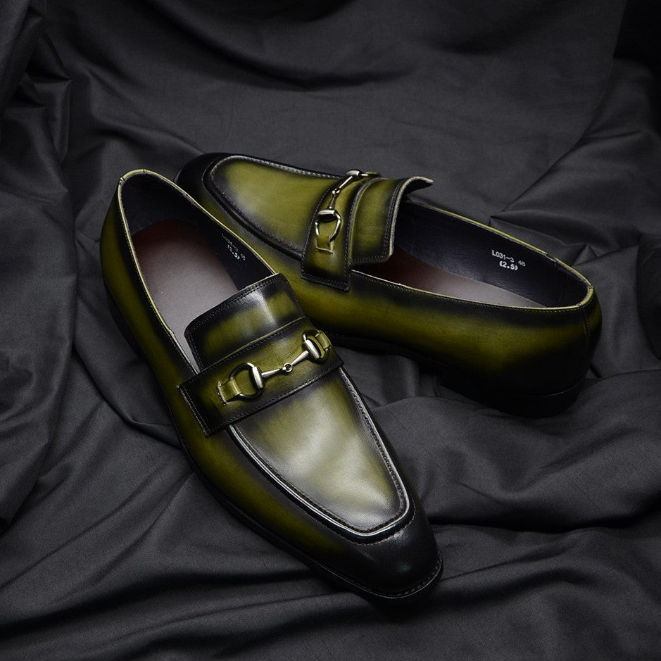 Soft Cowhide Slip-On Loafers