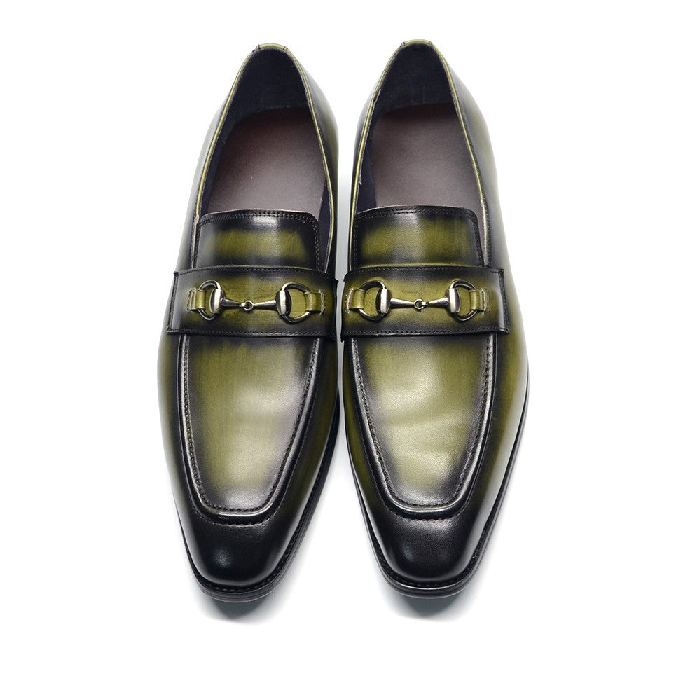 Soft Cowhide Slip-On Loafers