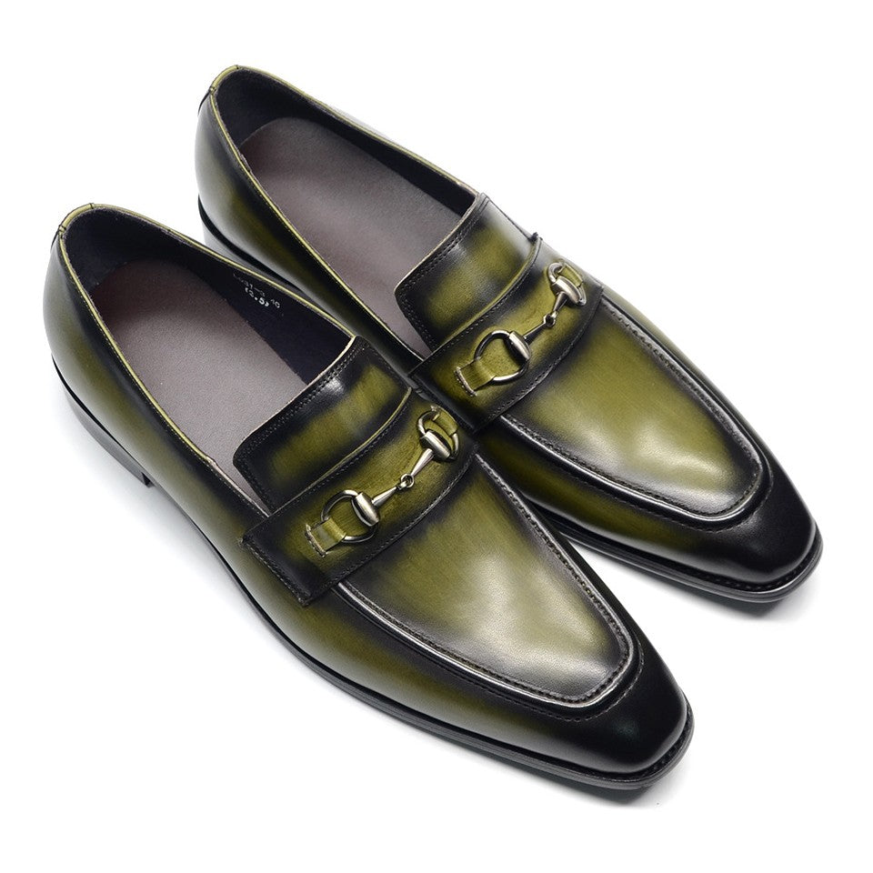 Soft Cowhide Slip-On Loafers